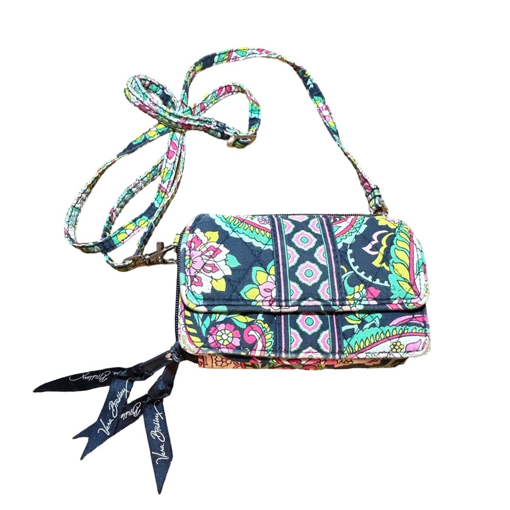 Vera Bradley Mini Crossbody Wallet in Floral Print